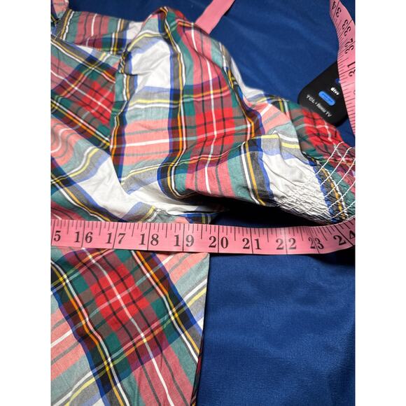 J Crew plaid smocked puff sleeve snowy stewart tartan blouse womens small - Picture 7 of 9